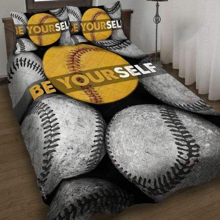 Be Yourself Softball Quilt Set