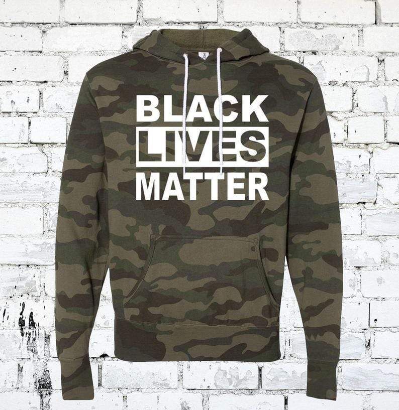 Black Lives Matter Camo Pattern Hoodie 3D All Over Print