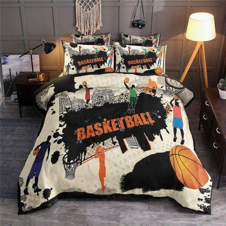 Basketball Player Pattern Duvet Cover Bedding Set