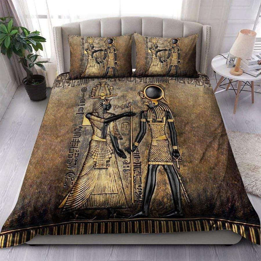 Ancient Egyptian Pharaoh And Horus Bedding Duvet Cover Bedding Set