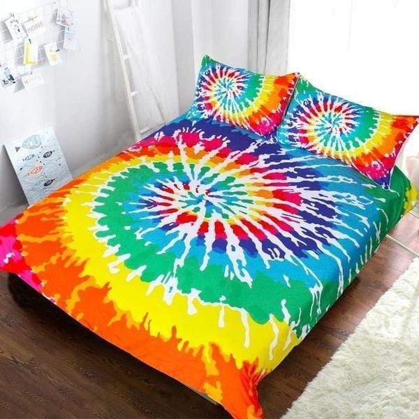 Hippie Tie Dye Duvet Cover Bedding Set