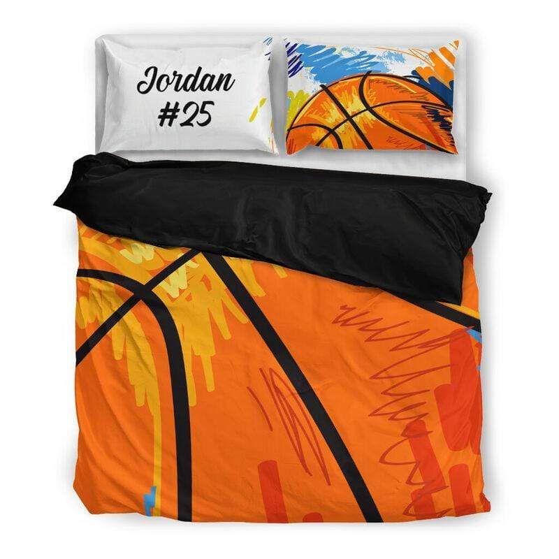 Personalized Basketball Custom Duvet Cover Bedding Set With Your Name