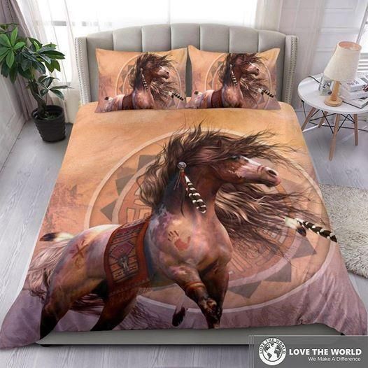Native American Horse African Duvet Cover Bedding Set