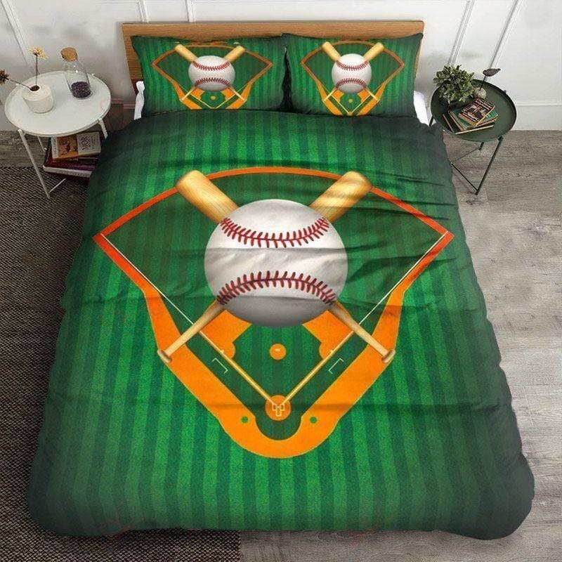 Baseball Field Duvet Cover Bedding Set