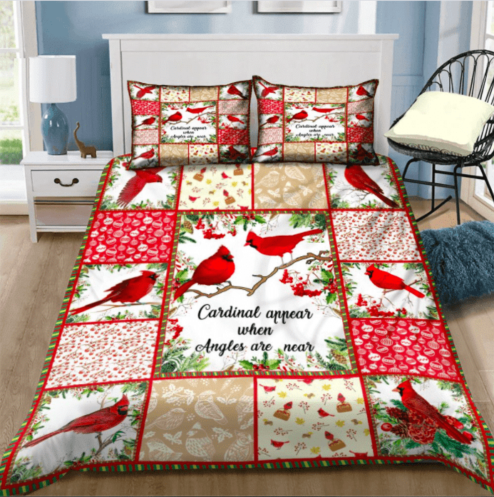 Cardinal Appear When Angles Are Near Duvet Cover Bedding Set