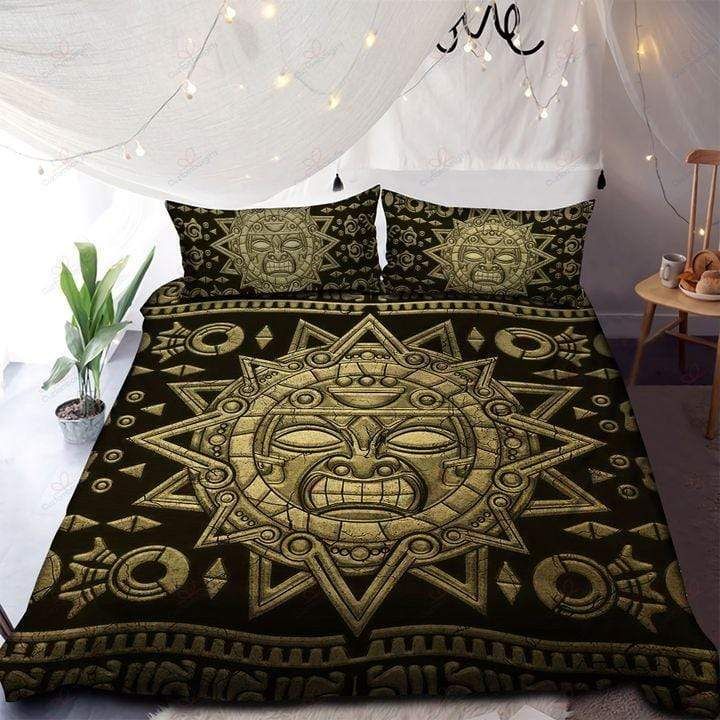 Gold Sun Ethnic African Duvet Cover Bedding Set