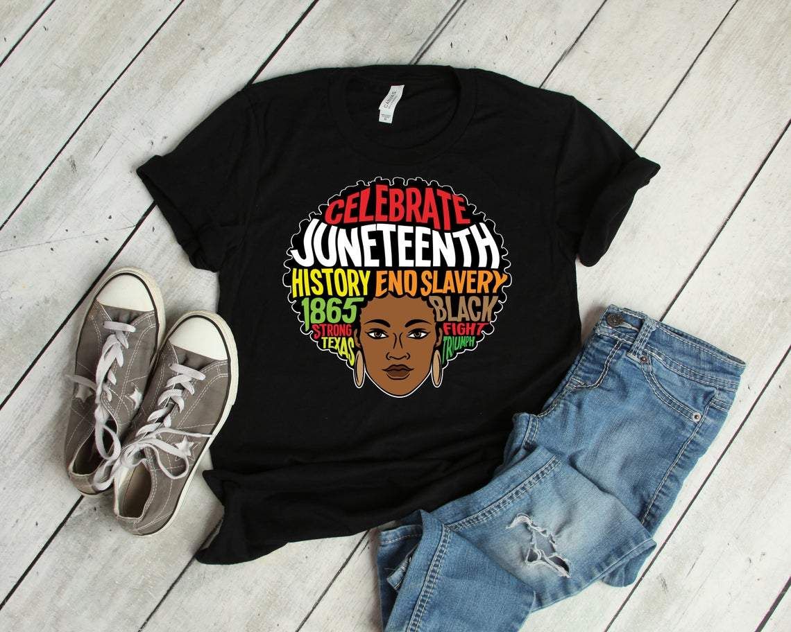 Celebrate Juneteenth Black Girl T-Shirt