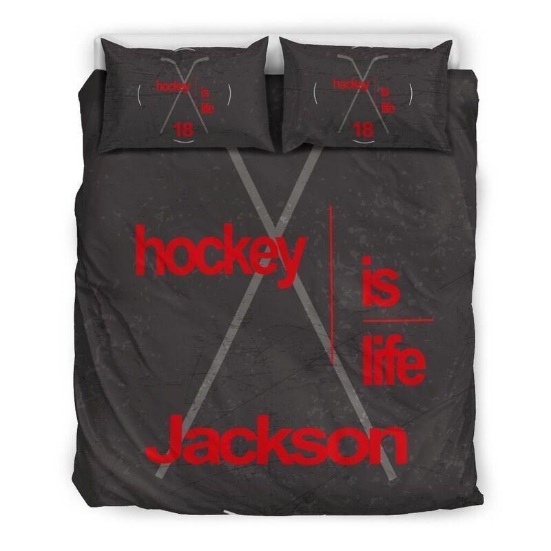 Hockey Custom Duvet Cover Bedding Set