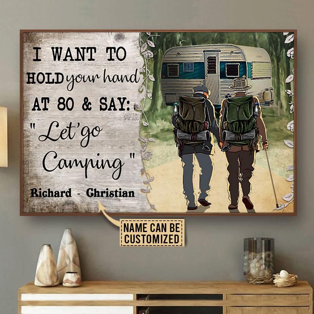 Personalized Pride Camping I Want To Hold Your Hand Customized Poster