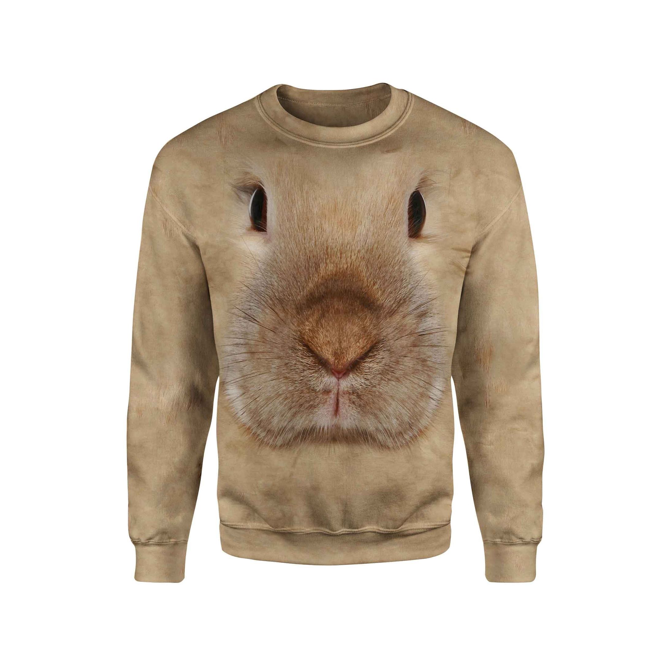 3D All Over Printed Rabbit Sweatshirt