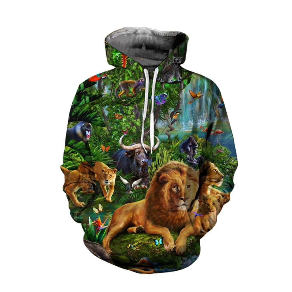 3D All Over Painting Lion Gecko Clothes