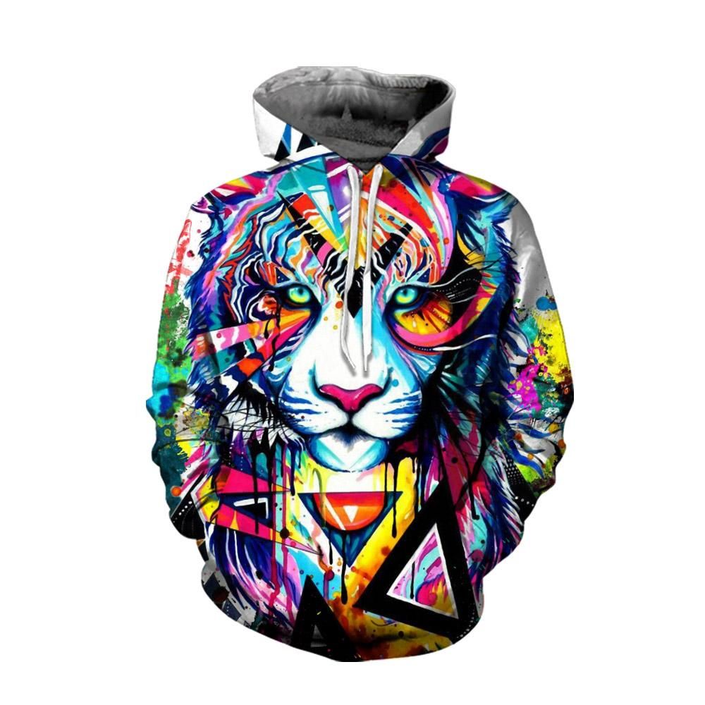 3D All Over Watercolor Tiger Printed Clothes PAN