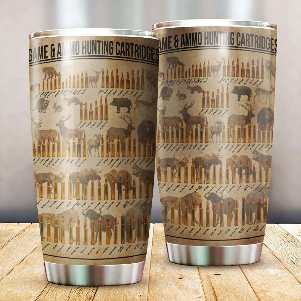 Game And Ammo Hunting Cartridges Tumbler