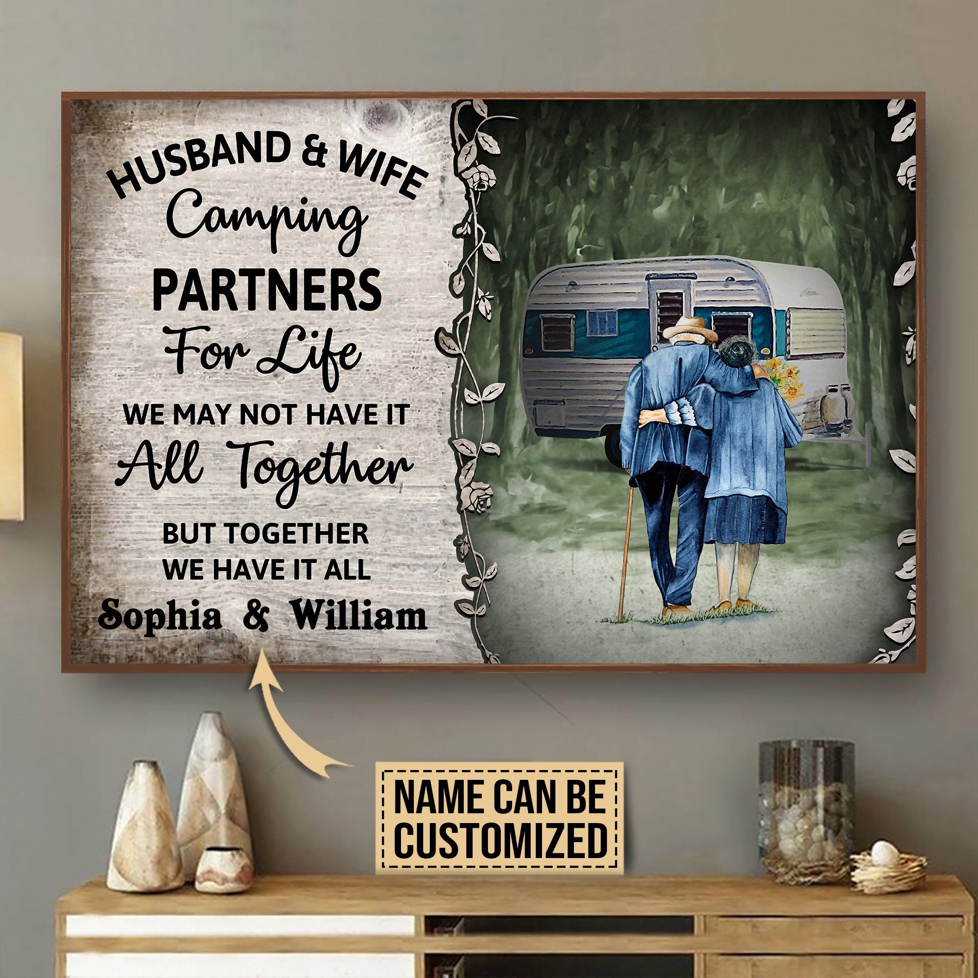 Personalized Camping Together We Have It All Customized Poster