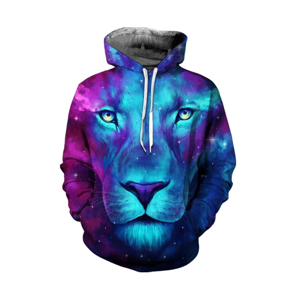 3D All Over Printed Galaxy Lion Clothes