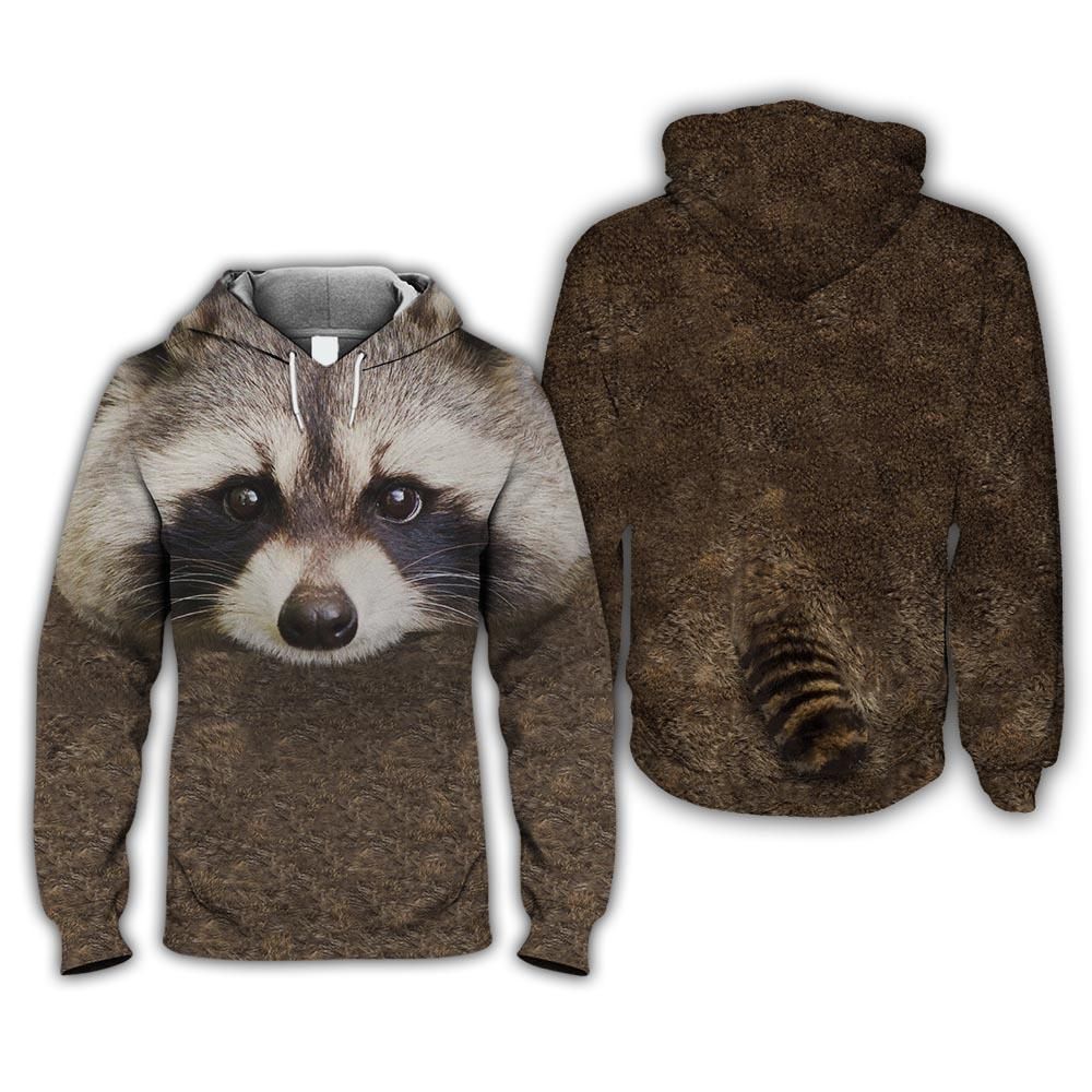 3D All Over Printed Raccoon Clothes
