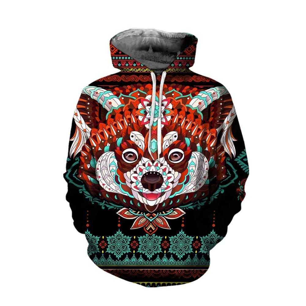3D All Over Red Panda Bohemian Style