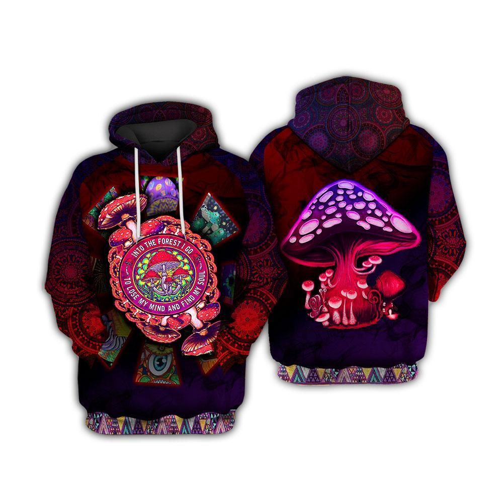 Mushroom Psychedelic Trippy 3D All Over Printed