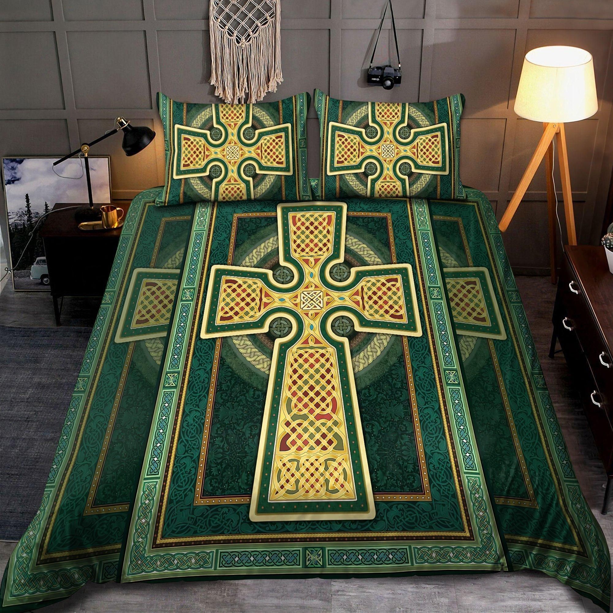Irish Cross Saint Patrick Day 3D All Over Printed Bedding Set