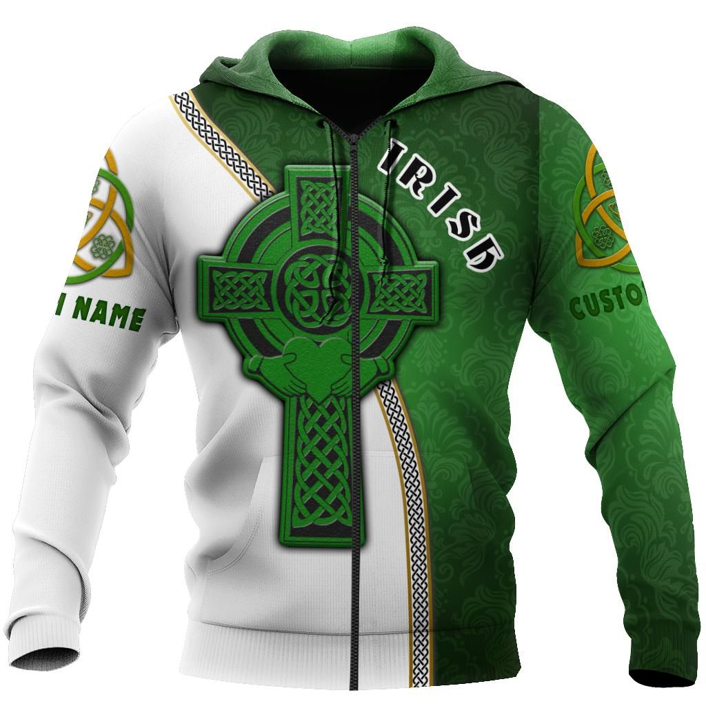 Irish Custom Name St.Patrick Day 3D Hoodie Shirt For Men And Women Lam