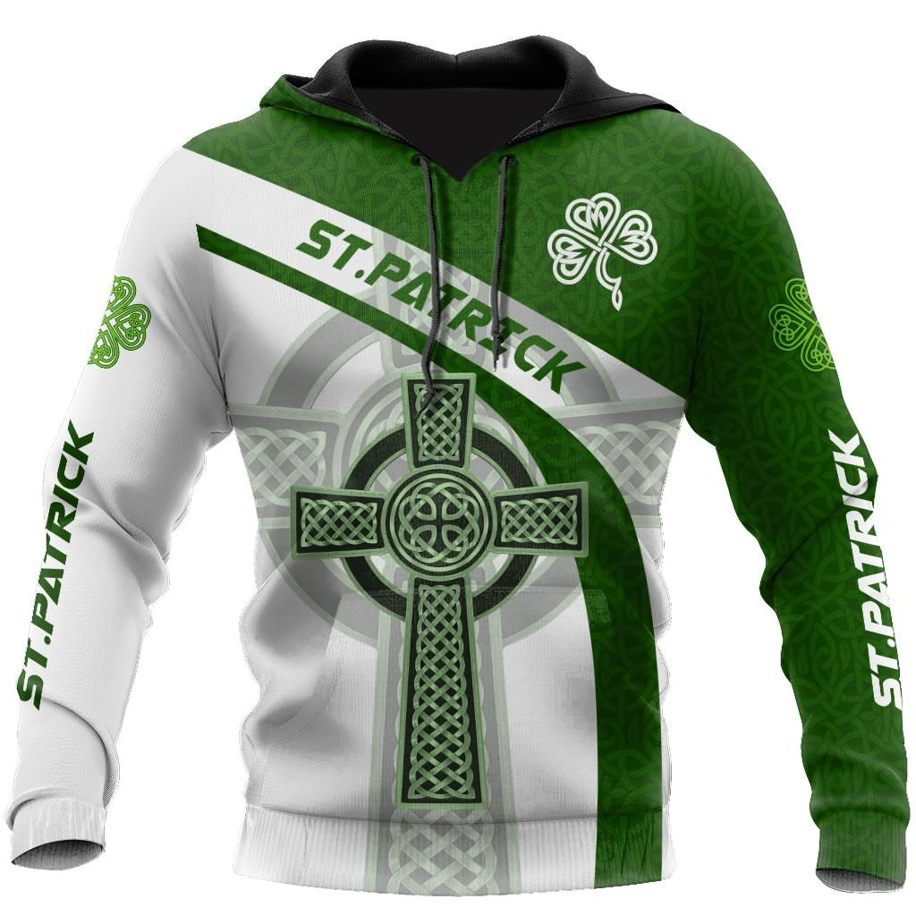 Irish Celtic Knot Cross St.Patrick Day 3D Hoodie PAN3HD0045