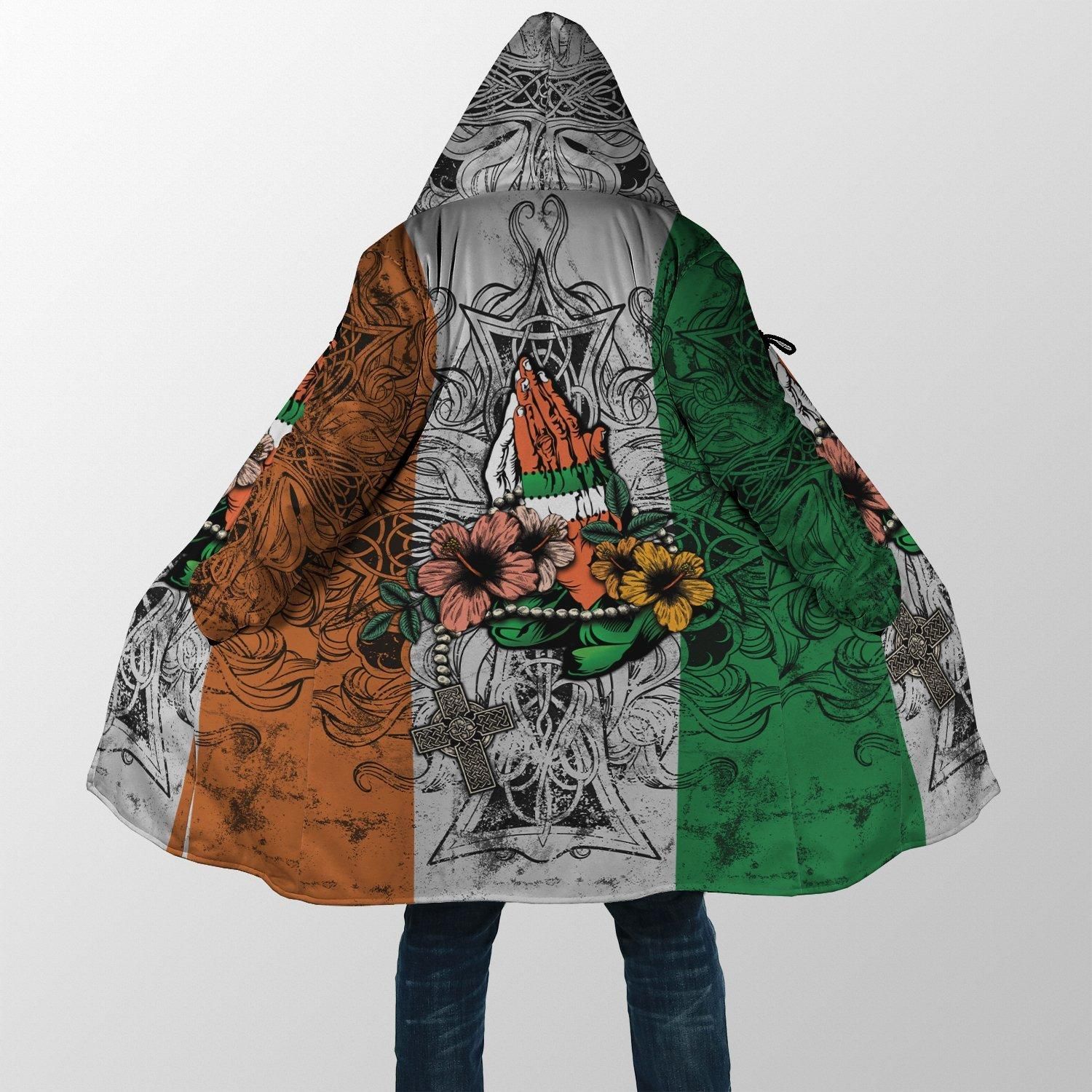 Irish Blood 3D Zipper Hooded Cloak For Men And Women Jj03022102