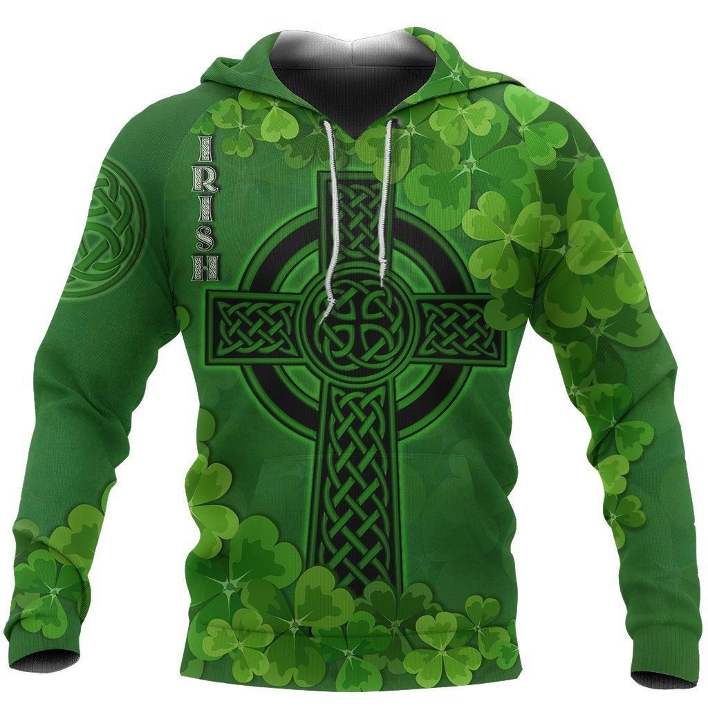 Irish Celtic Cross Shamrock 3D All Over Printed Shirts For Men And Women Tt0132