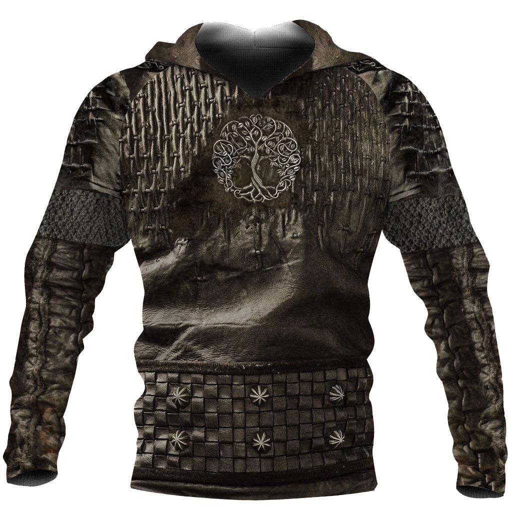 St Patrick's Day Irish Armor Knight Warrior Chainmail 3D Shirts Hoodie PAN3HD0187