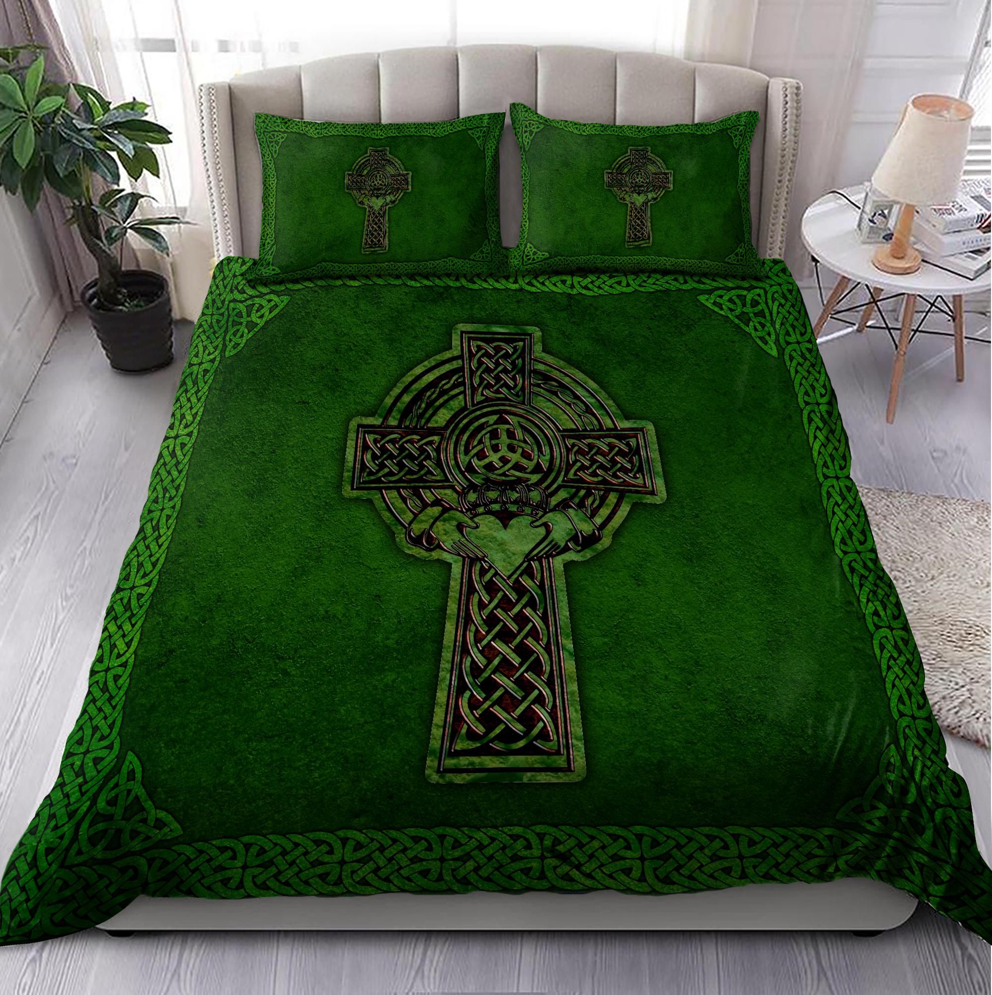 Irish Celtic Cross Saint Patrick Day Bedding Set Xt Pd02022103