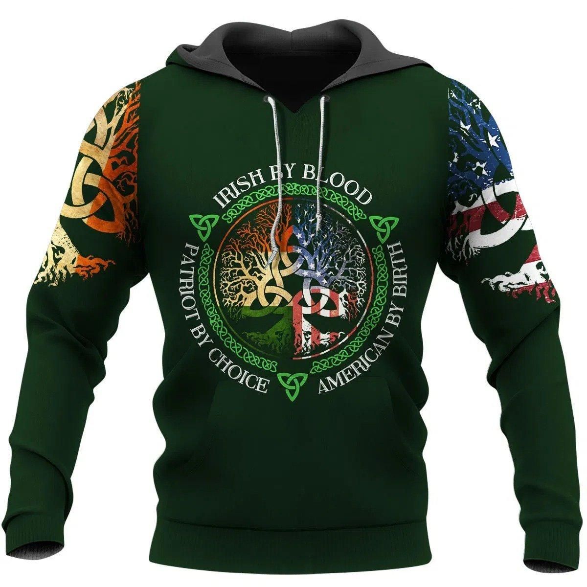 Happy St Patrick's Day Irish American Shirts Patriot By Choice Pi280201