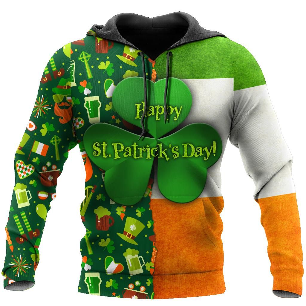 Happy St Patrick'S Day Irish Hoodie T-Shirt Sweatshirt For Men And Women Pi170201