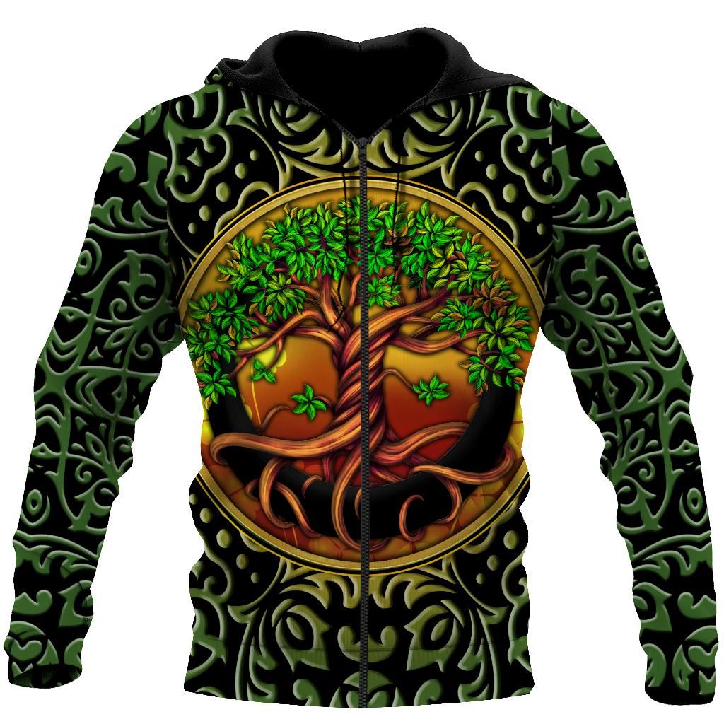 Irish Tree Of Life Day 3D Hoodie Shirt For Men And Women Lam