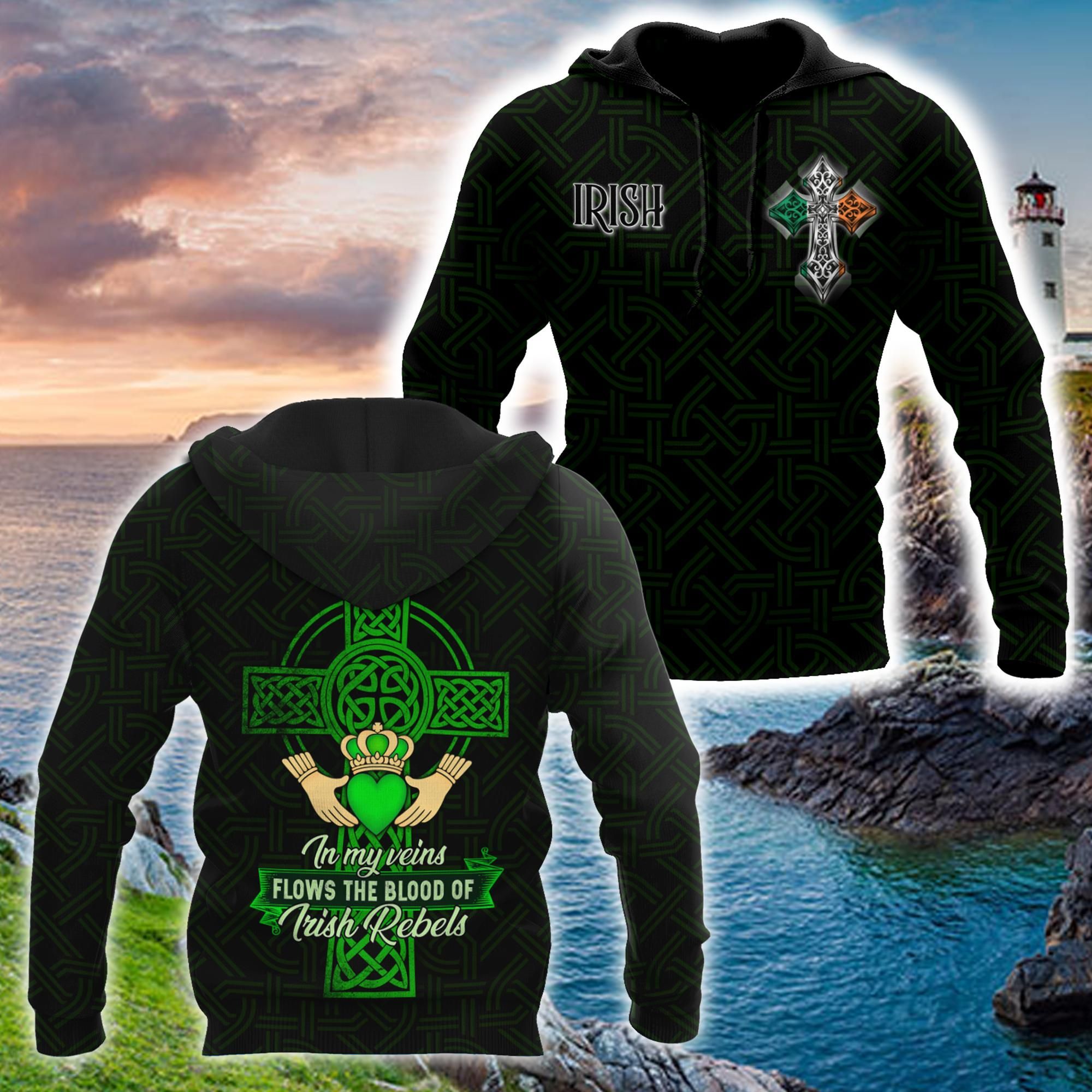 Irish Rebels 3D All Over Printed Shirts For Men And Women