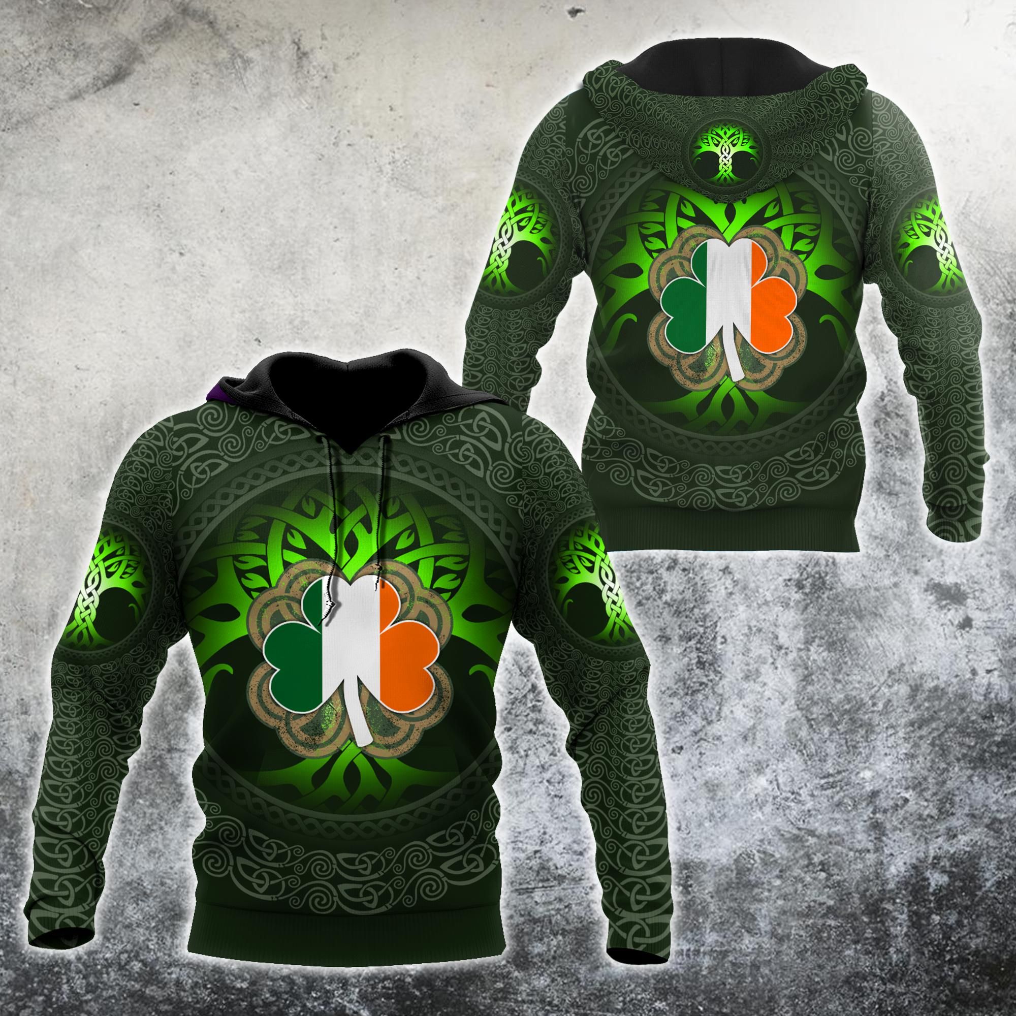 Celtic Ireland Tattoo Hoodie For Men And Women Mh04022105
