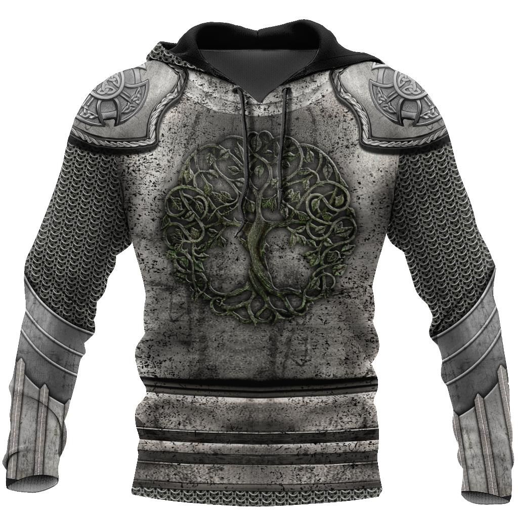 Irish Armor Knight Warrior Chainmail 3D All Over Printed Shirts For Men And Women Am280202