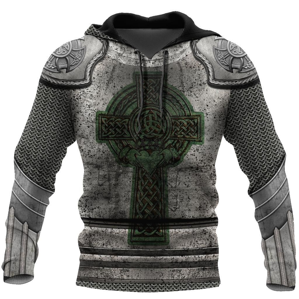 Irish Armor Knight Warrior Chainmail 3D All Over Printed Shirts For Men And Women Am280201