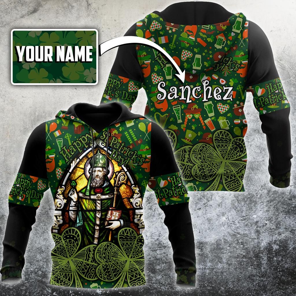 Customize Name Happy Patrick'S Day Hoodie For Men And Women Jj02022103