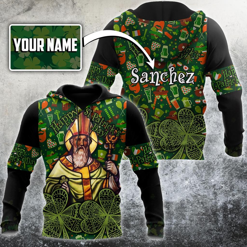 Customize Name Happy Patrick'S Day Hoodie For Men And Women Jj02202101