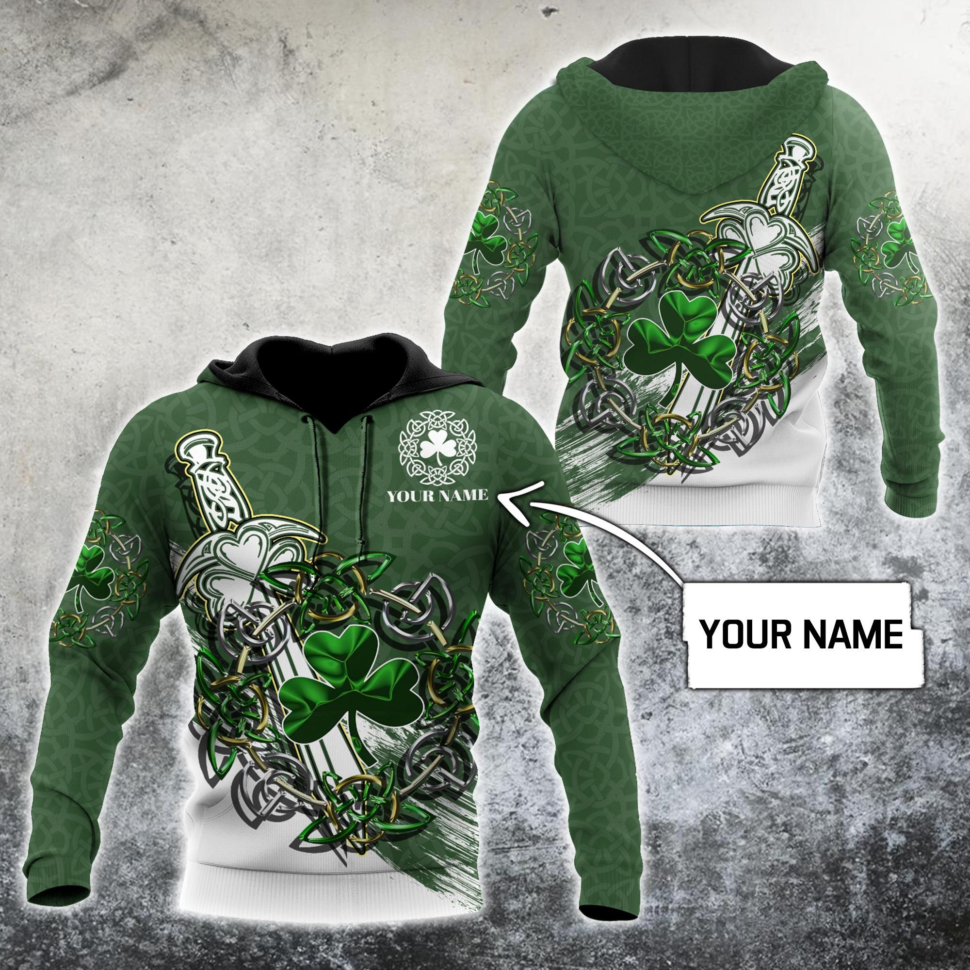 Customize Name Irish In My Heart Hoodie For Men And Women Mh26012106