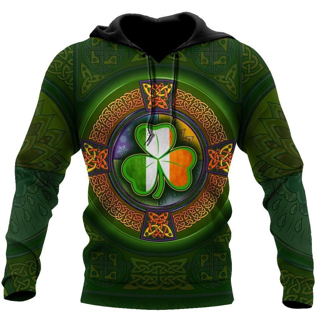 Irish St Patrick's Day 3D Unisex Shirt Clover Shamrock Hoodie PAN3HD0075