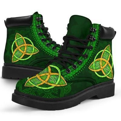 Saint Patrick's Day Outfit Irish Celtic Symbol All Season Boots Nm030307
