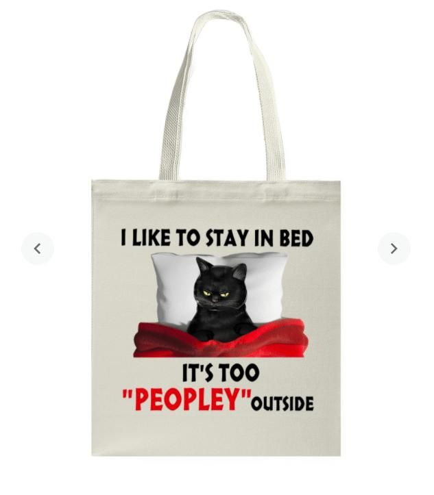 Let Me Check My Give A Shit O Meter Funny Black Cat Printed Tote Bag