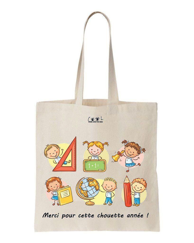 Merci Pour Cette Chouette Anne Printed Tote Bag Birthday Gift For Girl