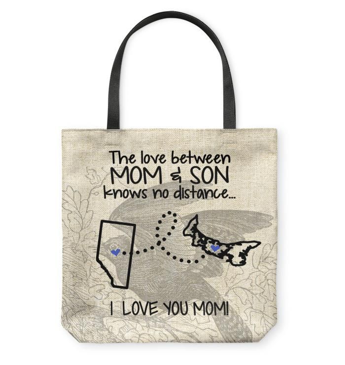 Prince Edward Island Alberta Love Mom And Son Tote Bag