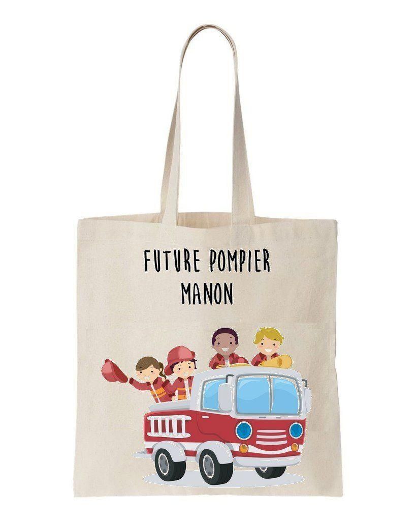 Cute Firefighter Future Printed Tote Bag Gift For Friends