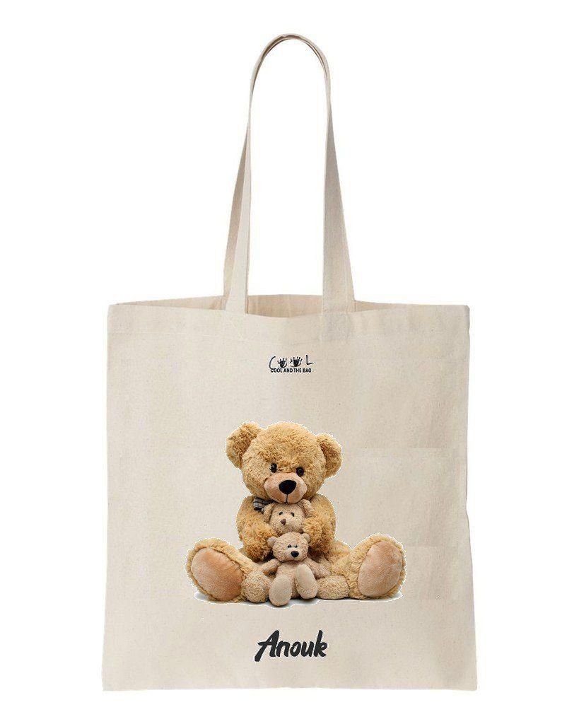 Cute Nounours Printed Tote Bag Birthday Gift For Girl