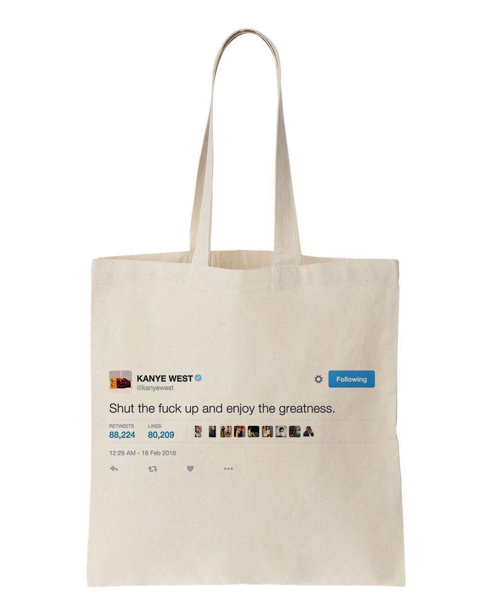 Kanye West On Internet Printed Tote Bag Birthday Gift For People