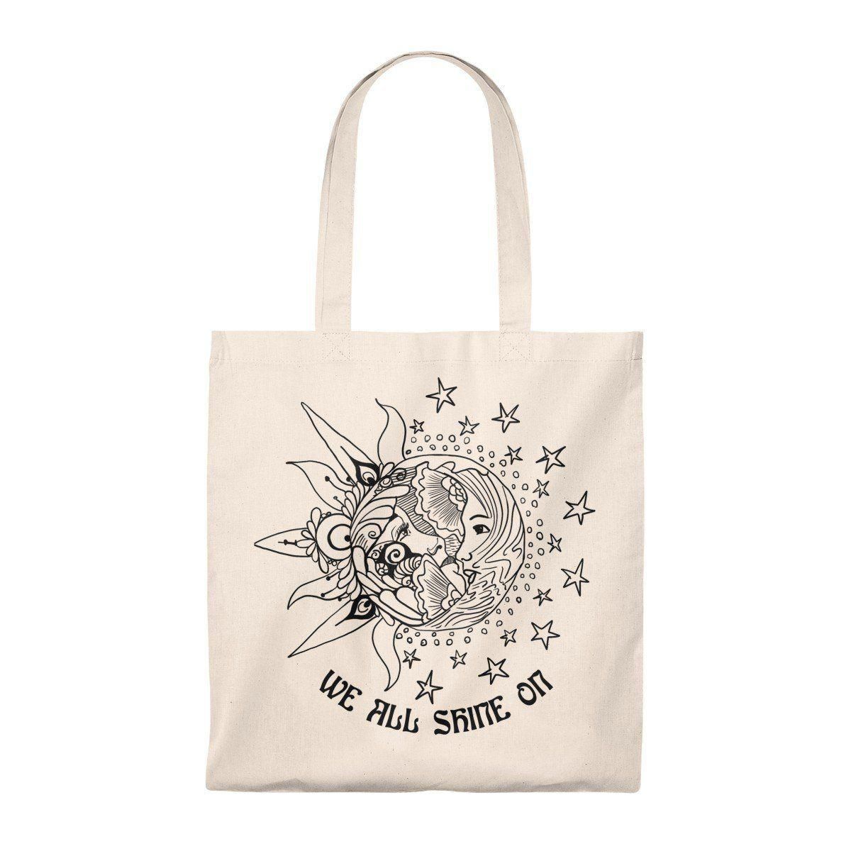 We All Shine On Sun Art Printed Tote Bag