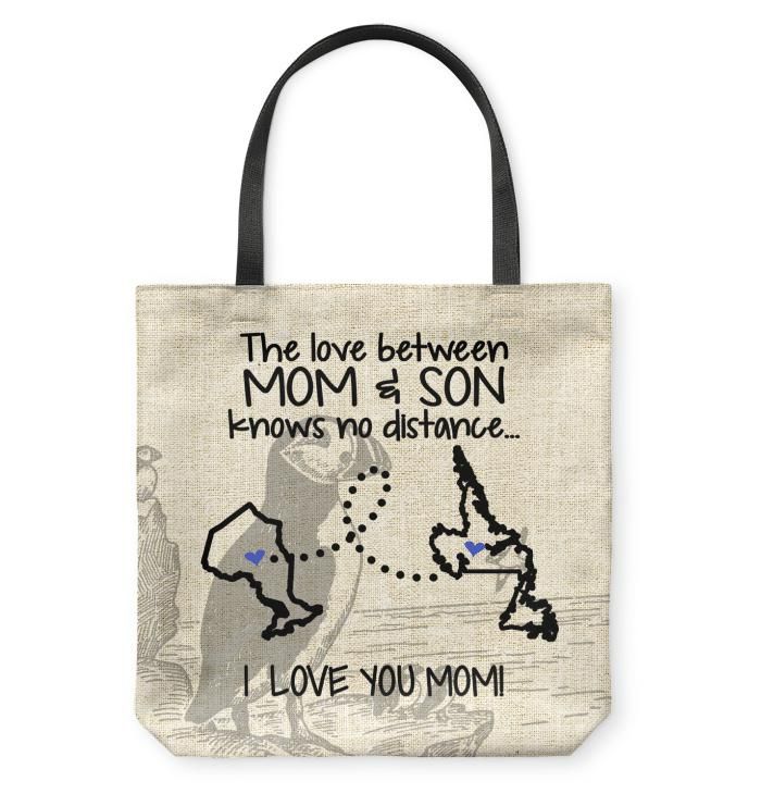 Newfoundland Labrador Ontario Love Mom And Son Tote Bag