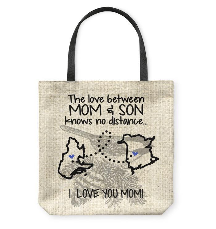 New Brunswick Quebec The Love Between Mom And Son Tote Bag